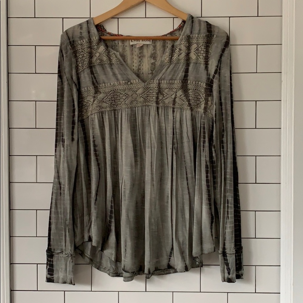 Tie dye long sleeved top